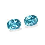 Blue Zircon 8.33ct - Pair - Image 2